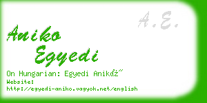 aniko egyedi business card